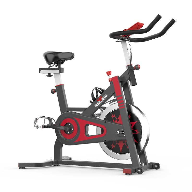 Indoor Cycling Bike Exercise Bike with LCD Monitor RELIFE REBUILD YOUR LIFE Adjustable Stationary Bike for Home Gym Cardio Workout Training Machine