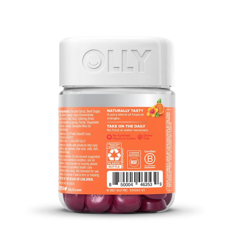 OLLY Heavenly Hair Gummy, Supports Healthy Hair, Keratin, Biotin, AMLA, Chewable Supplement, 30 Day Supply - 60 Count