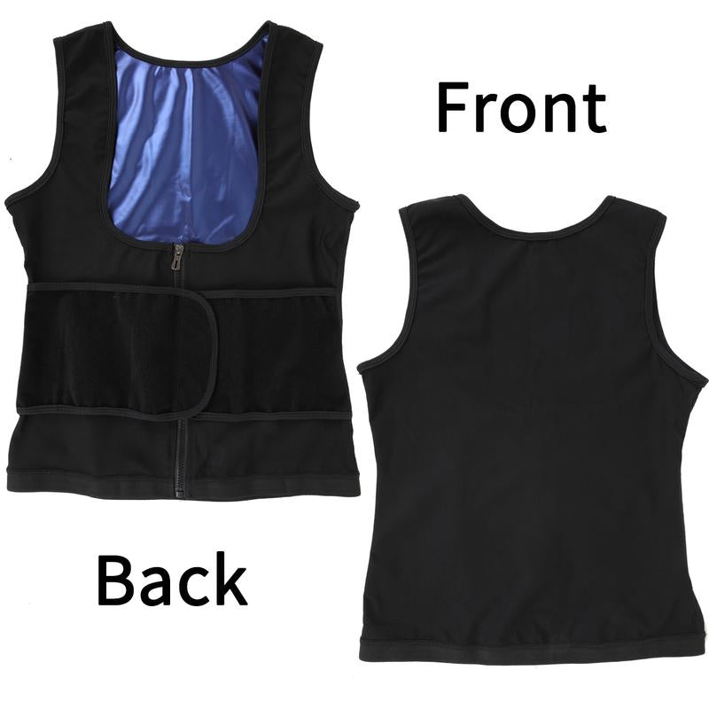 Women'S Adjustable Velcro Sauna Tank Top, Tummy Control Shapewear Sleeveless Sauna Suit Waist Trainer Vest Shirt for Women, Workout Gym Exercise Clothing, Gym Clothes, Gym Wear, Fajas Para Mujer, Women Sportswear Activewear Womenswear Athletic