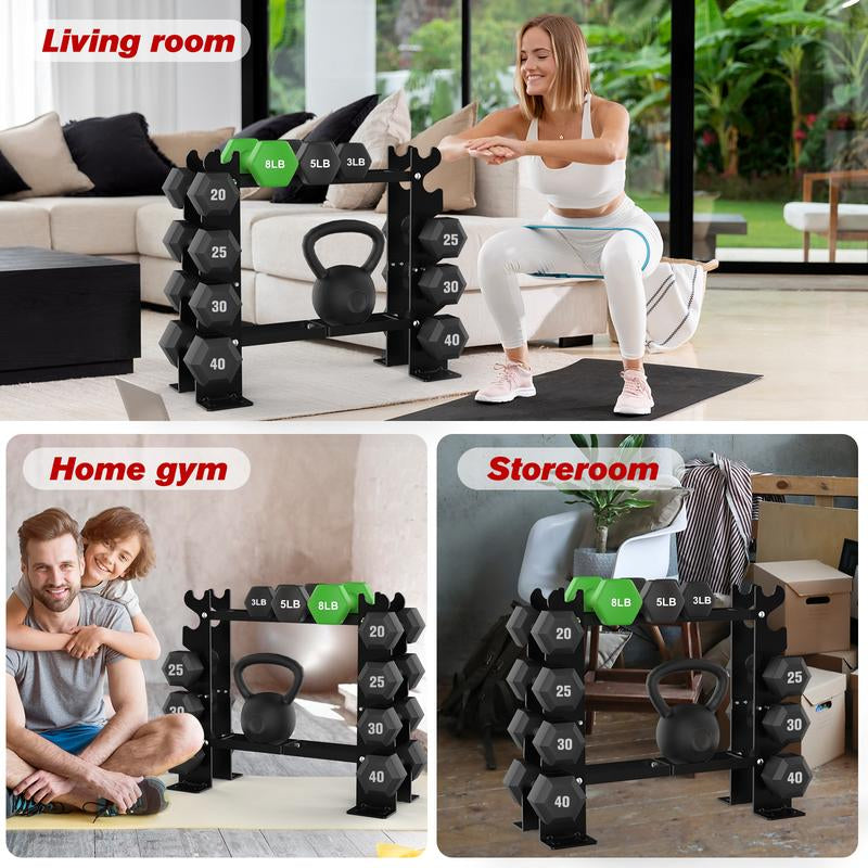 Dumbbell Rack Stand for 450 lbs Weight Storage - Home Gym Exercise Equipment (Dumbbells Not Included)
