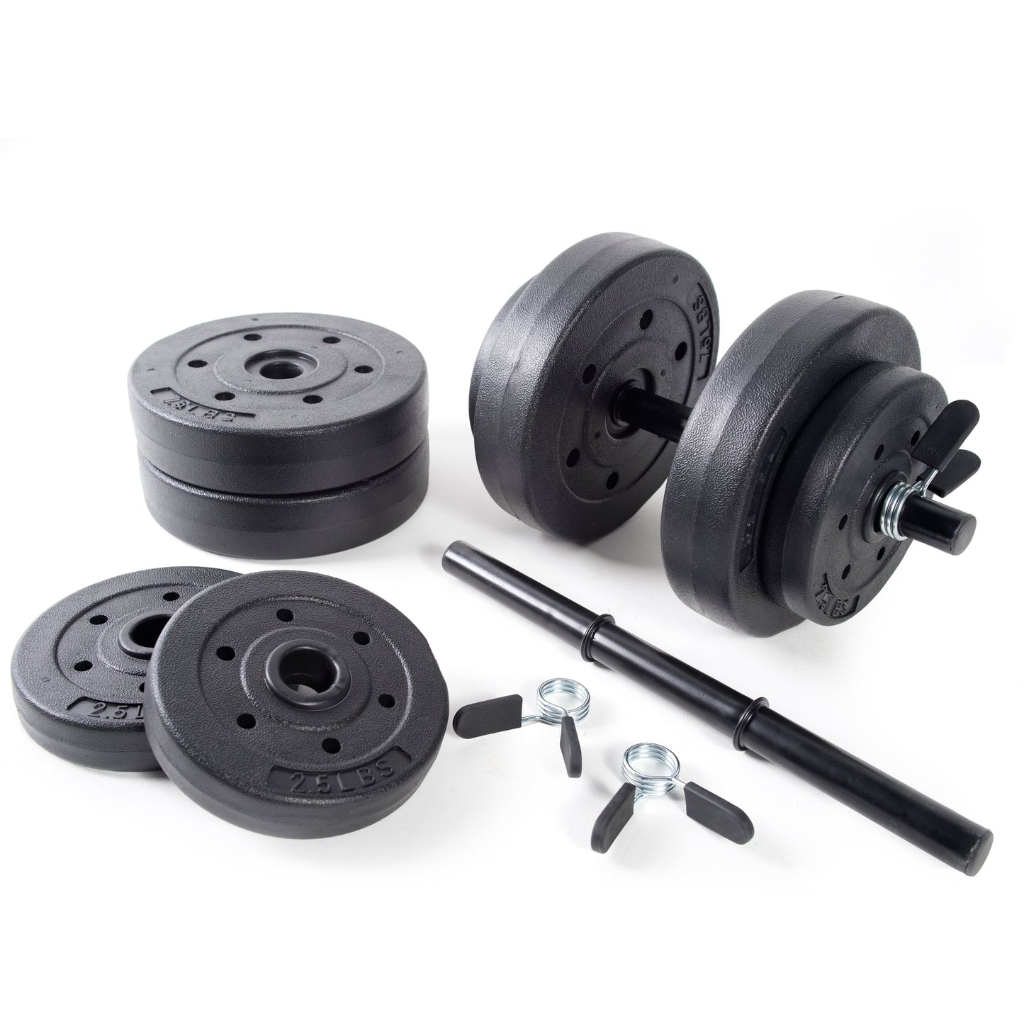 40Lb Adjustable Vinyl Dumbbell Set