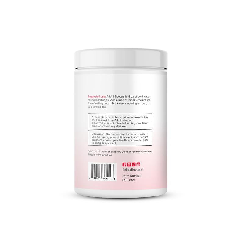 Bella All Natural Probiotics Raspberry Lemonade for Healthier Lifestyle