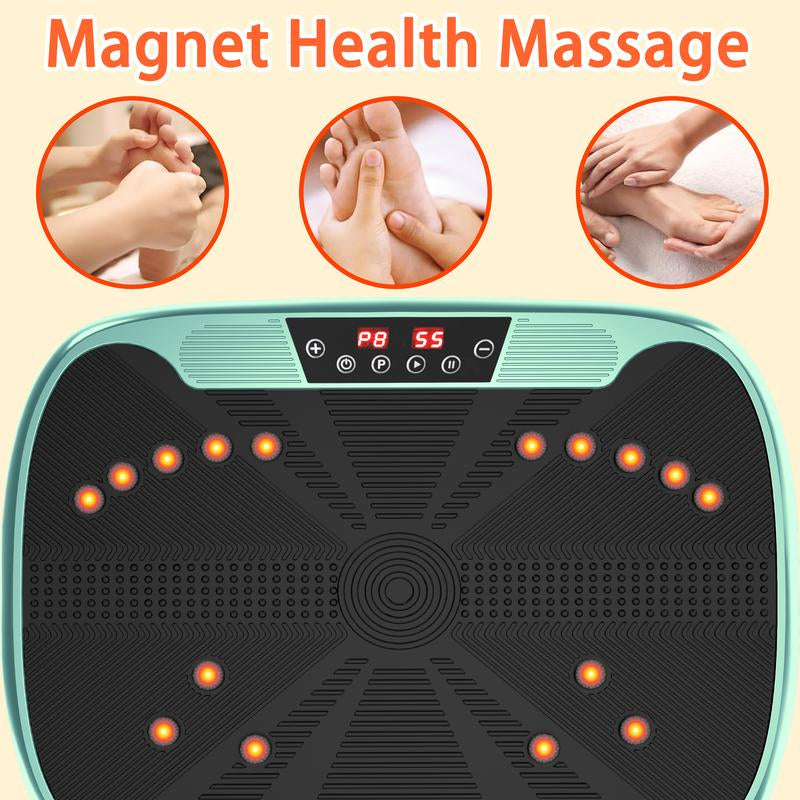 Vibrating Lymphatic Drainage Exercise Machine - Vibrating Plate Fitness Platform Shaking Full Body Shaker Workout Machine for Home/Office