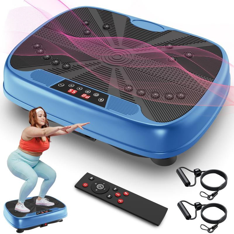 Vibrating Lymphatic Drainage Exercise Machine - Vibrating Plate Fitness Platform Shaking Full Body Shaker Workout Machine for Home/Office