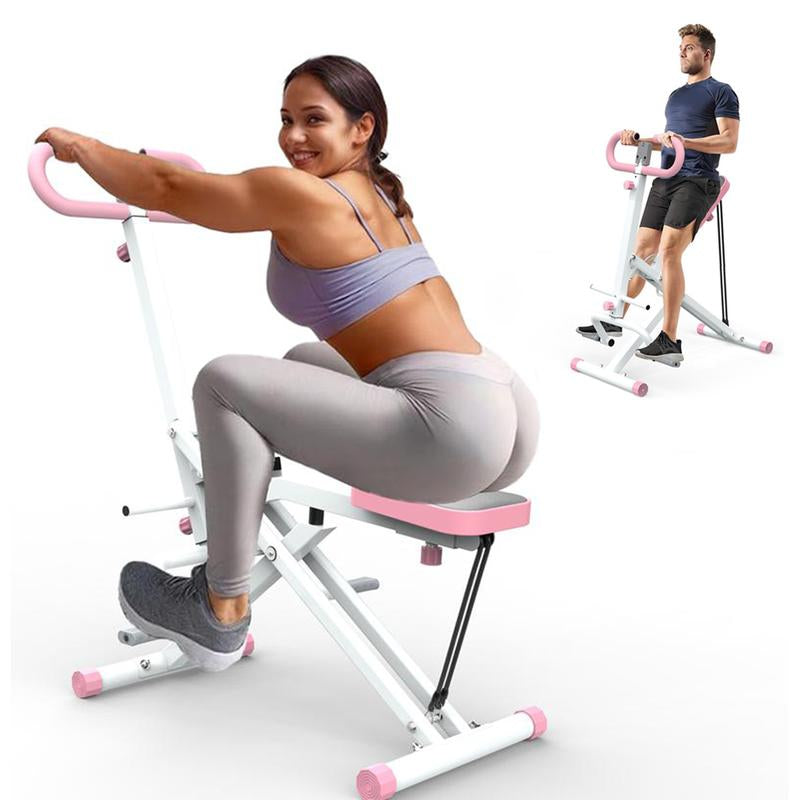 Squat Machine for Home,Ride & Rowingmachine for Botty Glutes Butt Thighs,330Lbs Foldable,Rodeocore Exercise Machine,Abback/Leg Press Hip Thrust