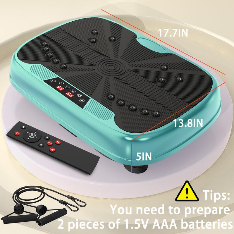 Vibrating Lymphatic Drainage Exercise Machine - Vibrating Plate Fitness Platform Shaking Full Body Shaker Workout Machine for Home/Office