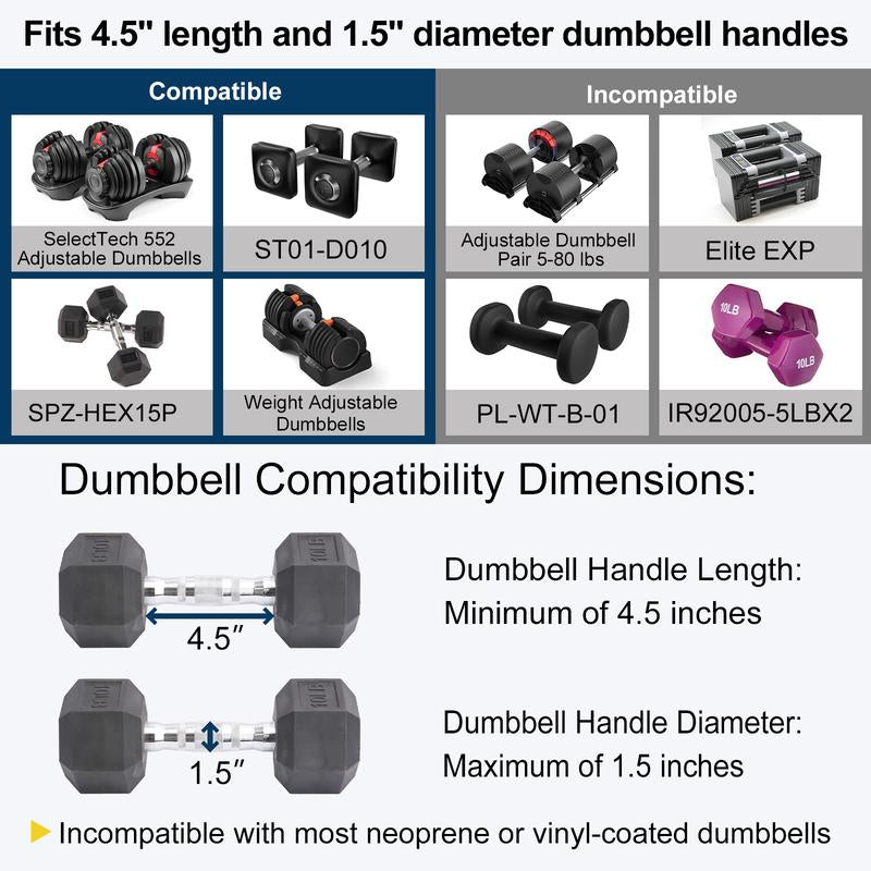 Altitudecraft Dumbbell-Barbell Converter Kit – 200 Lb Capacity Fitness Equipment for Weight Training & Home Gym Workouts