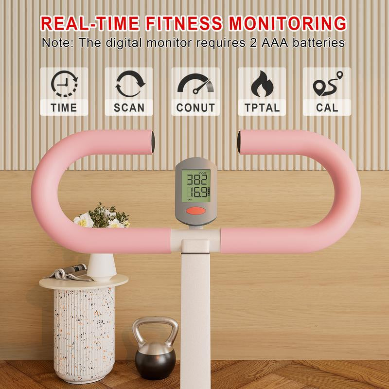 Squat Machine Glutes Workout Adjustable Resistance Foldable Rowing Machine Leg Exercise Machine with 250LBS Weight Capacity for Butt Thighs Ab Back Leg Press Hip Thrust Core Training and Full Body Fitness Home Exercise Equipment Outdoorfun
