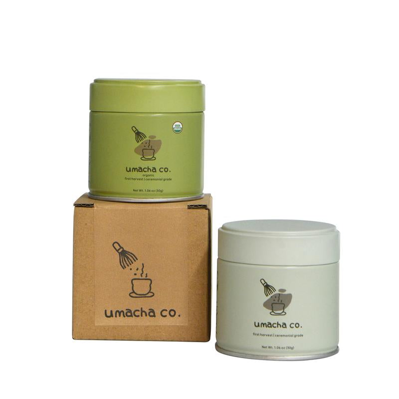 Umacha Co. Organic First Harvest Ceremonial Matcha 30G USDA Certified Ceremonial Grade Antioxidant-Rich Superfood Green Tea Powder Beverage