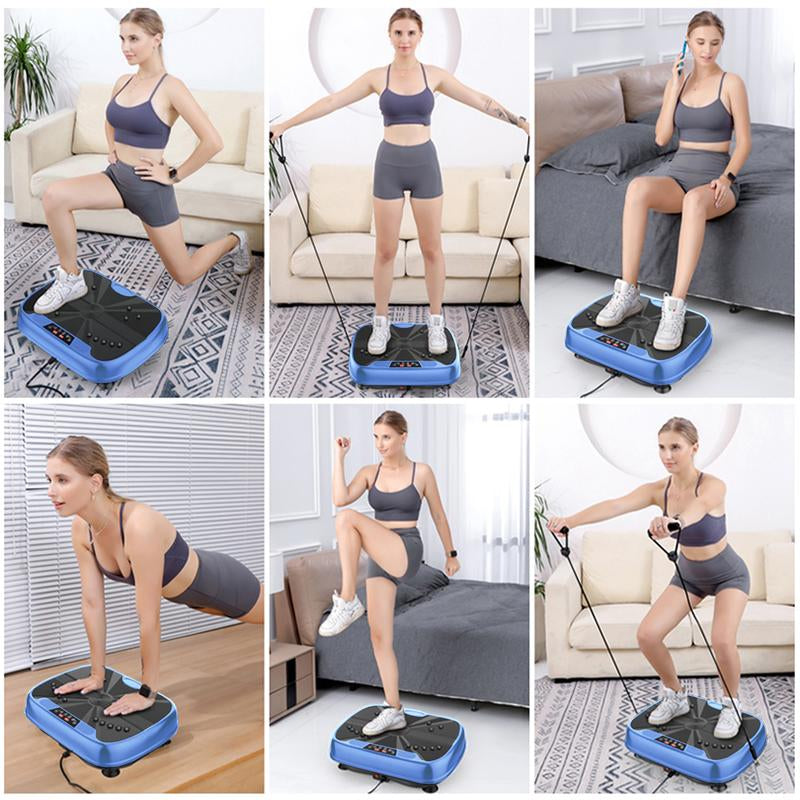 Vibrating Lymphatic Drainage Exercise Machine - Vibrating Plate Fitness Platform Shaking Full Body Shaker Workout Machine for Home/Office