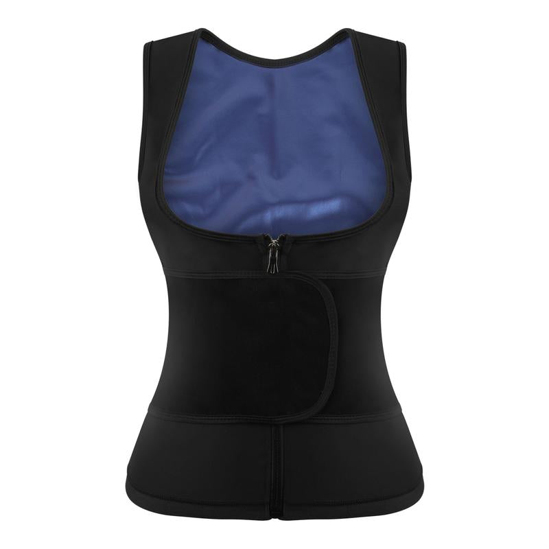 Women'S Adjustable Velcro Sauna Tank Top, Tummy Control Shapewear Sleeveless Sauna Suit Waist Trainer Vest Shirt for Women, Workout Gym Exercise Clothing, Gym Clothes, Gym Wear, Fajas Para Mujer, Women Sportswear Activewear Womenswear Athletic