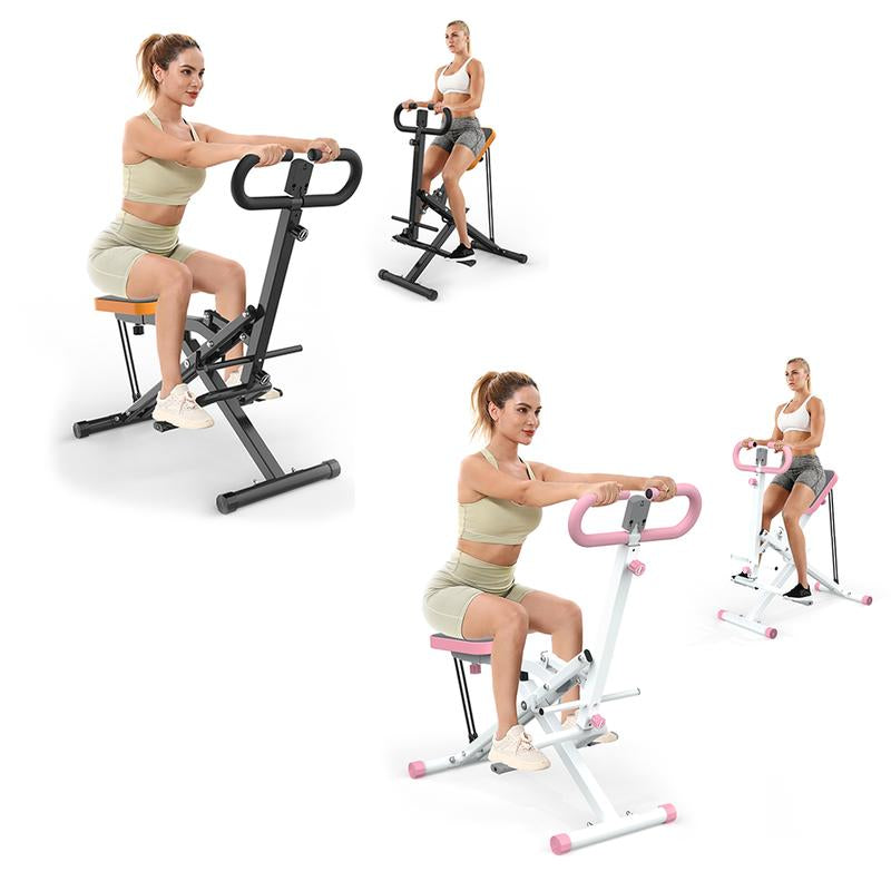 Squat Machine for Home,Ride & Rowingmachine for Botty Glutes Butt Thighs,330Lbs Foldable,Rodeocore Exercise Machine,Abback/Leg Press Hip Thrust