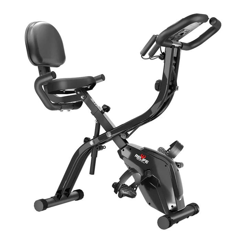 Indoor Cycling Bike Exercise Bike with LCD Monitor RELIFE REBUILD YOUR LIFE Adjustable Stationary Bike for Home Gym Cardio Workout Training Machine