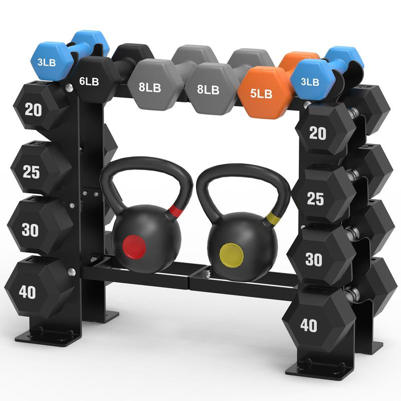 Dumbbell Rack Stand for 450 lbs Weight Storage - Home Gym Exercise Equipment (Dumbbells Not Included)
