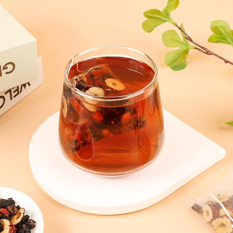 Rencha Formula - Six-Ingredient Ginseng Tea, Combined with Fragrant Tea, a Herbal Health Drink Beverage Natural