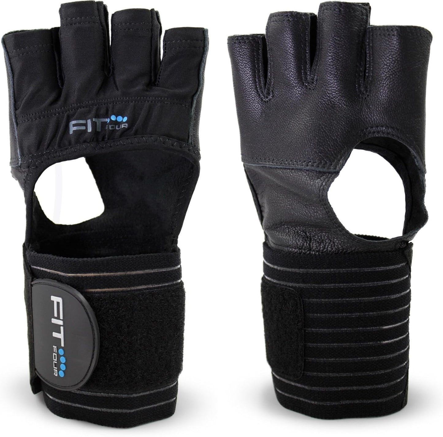the F4X Spartan - Full Leather Palm Callus Guard WOD Workout Gloves for Weight Lifting & Cross Training Athletes
