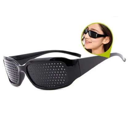 Anti-Myopia Astigmatism Glasses with Holes Vision Correction Fatigue Pinhole Glasses for Men Women Eyesight Improvement Natural
