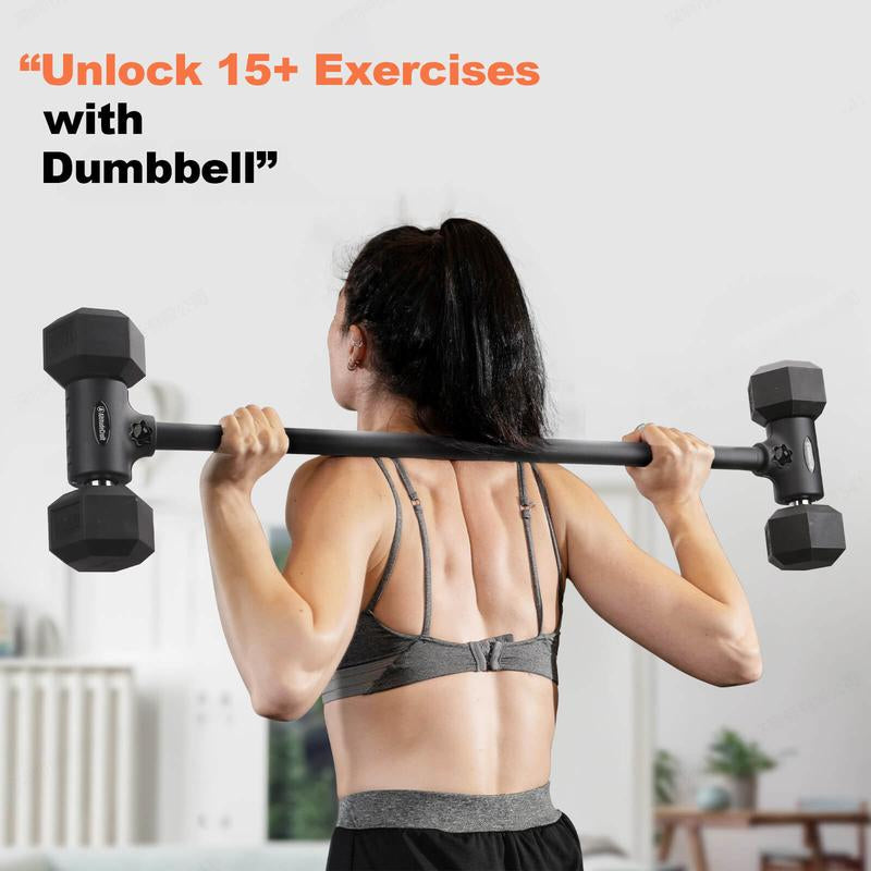 Altitudecraft Dumbbell-Barbell Converter Kit – 200 Lb Capacity Fitness Equipment for Weight Training & Home Gym Workouts