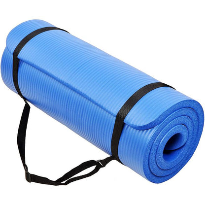 Balancefrom Gocloud 1" Extra Thick Exercise Yoga Mat with Carrying Strap