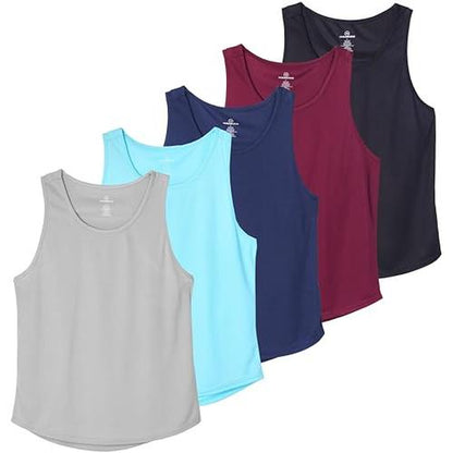 Real Essentials 5 Pack: Men'S Mesh Y-Back Muscle Tank Top - Gym Workout & Bodybuilding Fitness (Available in Big & Tall)