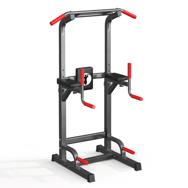 500 lb Capacity Adjustable Power Tower with Pull-Up Bar, Dip Stand, and 5-in-1 Strength Training Home Gym for All Skill Levels