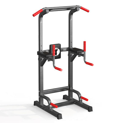 500 lb Capacity Adjustable Power Tower with Pull-Up Bar, Dip Stand, and 5-in-1 Strength Training Home Gym for All Skill Levels