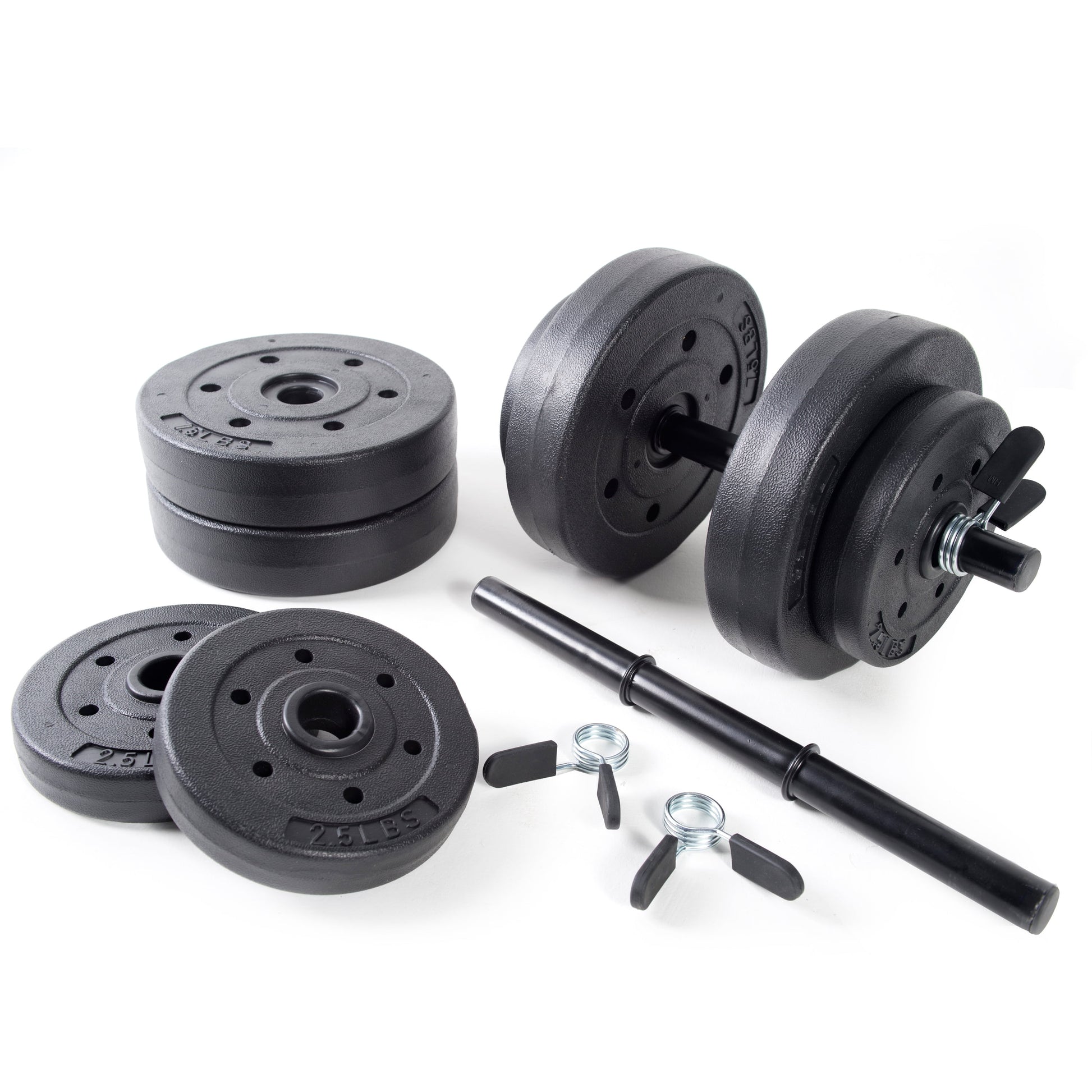 40Lb Adjustable Vinyl Dumbbell Set
