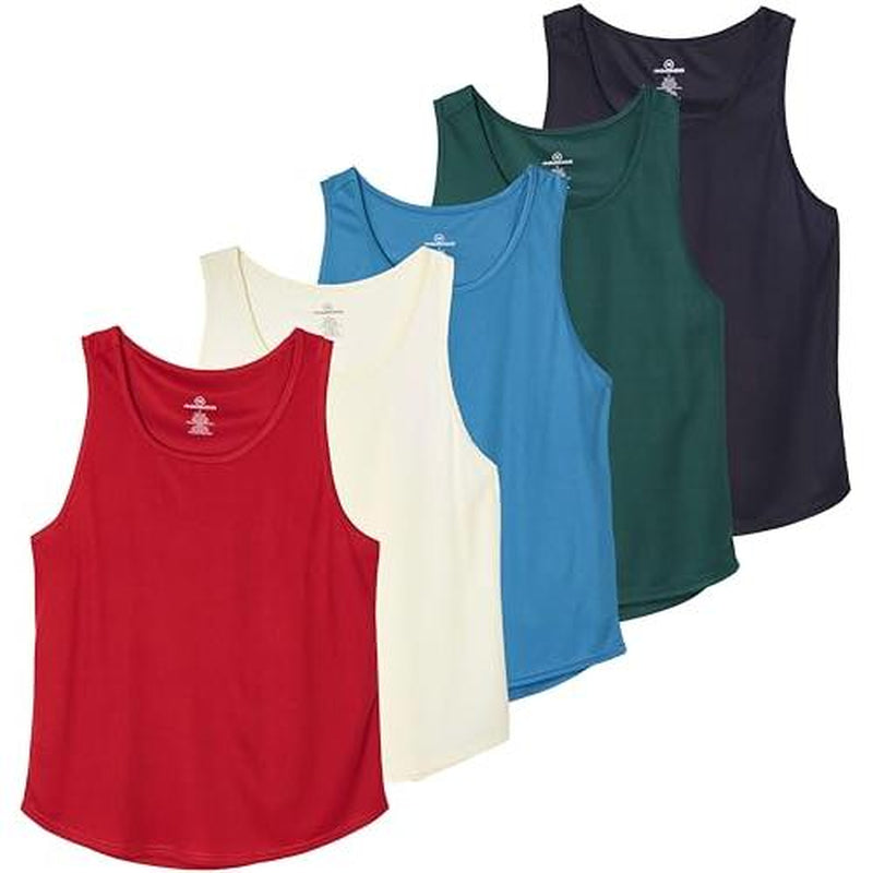 Real Essentials 5 Pack: Men'S Mesh Y-Back Muscle Tank Top - Gym Workout & Bodybuilding Fitness (Available in Big & Tall)