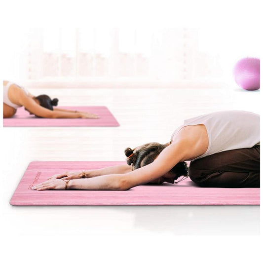 Tikaton 【Hot Yoga Mat Eco Friendly】High Density, Lasting Rebound POE Yoga Mat Exercise & Fitness Mat with Carrying Strap, 1/4 Inch, 72"L X 24"W Yoga