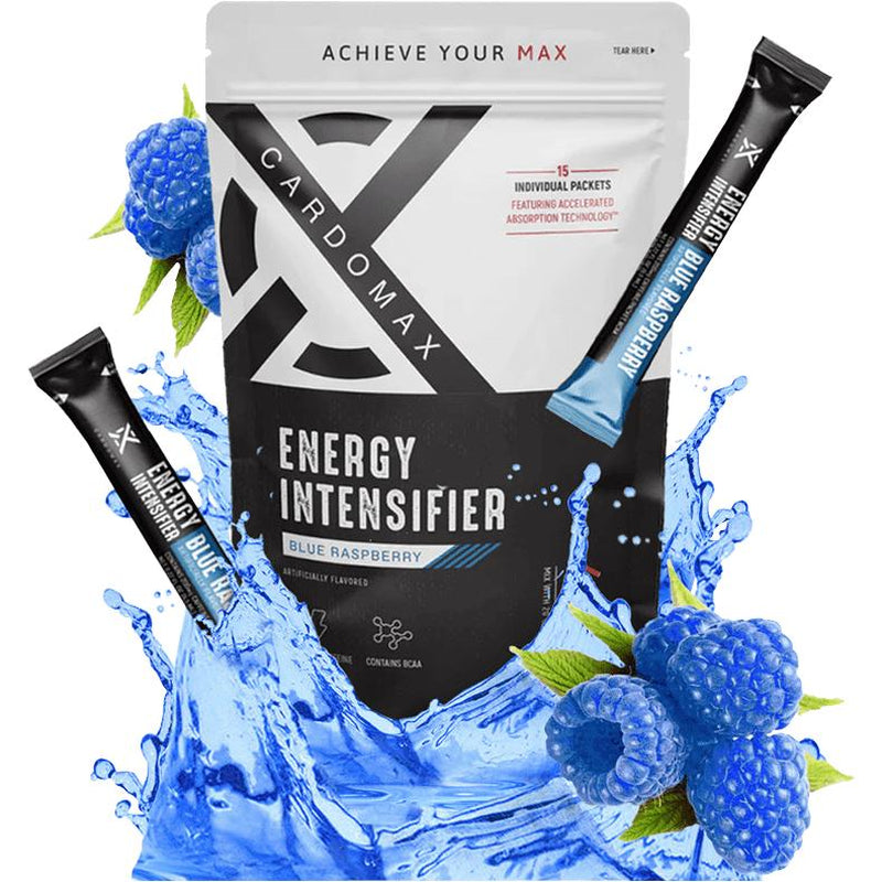 Cardomax Hydromax Hydration Sticks – Blue Raspberry – Liquid Electrolyte Drink Mix with Sodium, Potassium & Magnesium – Supports Hydration, Endurance & Recovery – Sugar-Free, Dye-Free, Naturally Flavored – 15 Single-Serve Packs