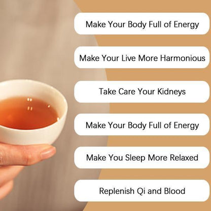 Organic Eight Treasure Kidney Tea Formula Ginseng Six Treasure Tea Combination Scented Tea Red Date Wolfberry Tea Men'S and Women Tea Health Dried Fruit Beverage Loaded Tea Ginseng Infused Eight Treasure Tea Packets Natural Sweet Natural Tea Bags