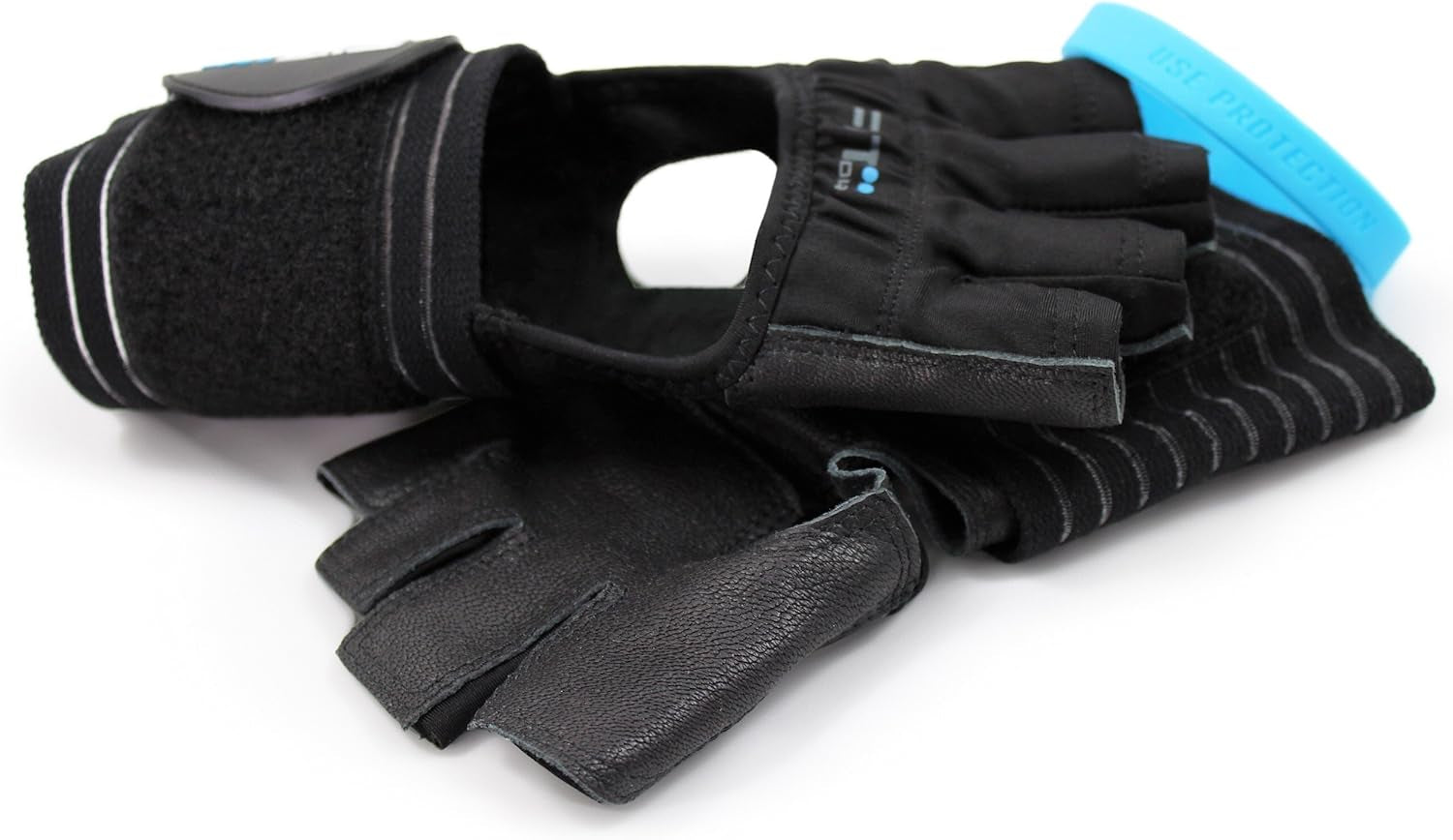 the F4X Spartan - Full Leather Palm Callus Guard WOD Workout Gloves for Weight Lifting & Cross Training Athletes