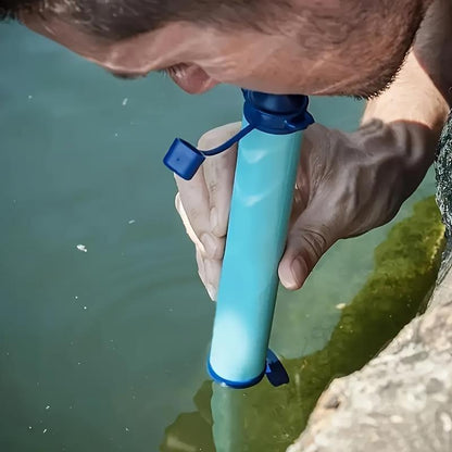 Portable Water Filter, 1/2/3/4 Counts Outdoor Water Filter, Emergency Filtration Portable Gear, Water Filtration, Drinking Water Filter for Hiking Camping Travel Hunting, Water Storage Tank Camping Essentials, Camping Gear, Men Gifts