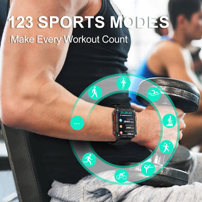C20 Pro Smart Watch for Men with Voice Assistant, Bluetooth Wireless Calling, Business and Outdoor Sports Features, IP68 Waterproof, Compatible with Android and iOS
