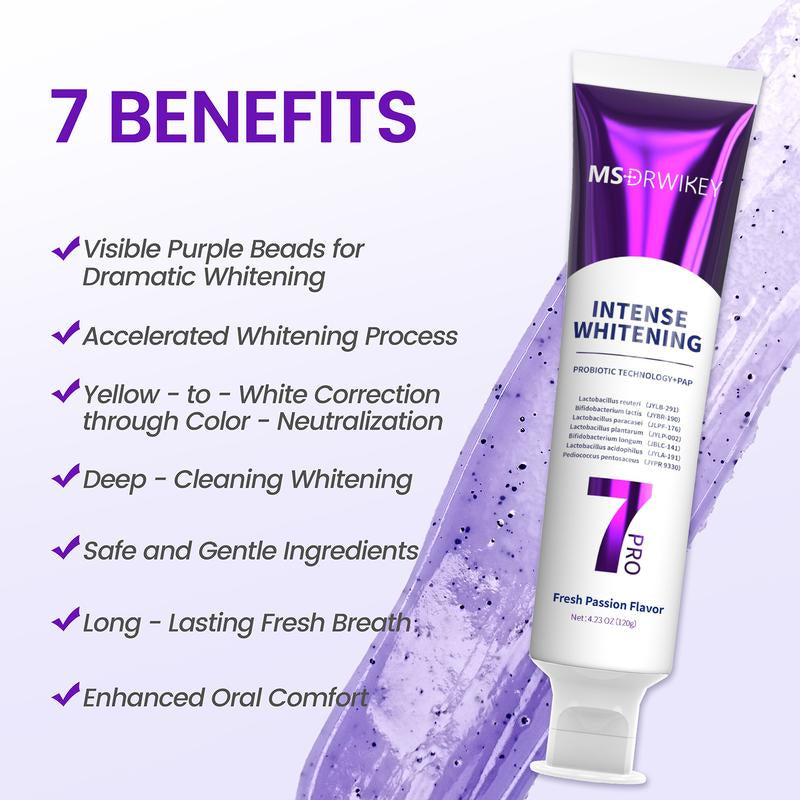 【Msdrwikey】New 7-Pro Intensive Toothpaste | Upgraded Purple Formula with 7 Probiotics | Deep Enamel Repair & Long-Lasting Freshness#Dealsforyoudays