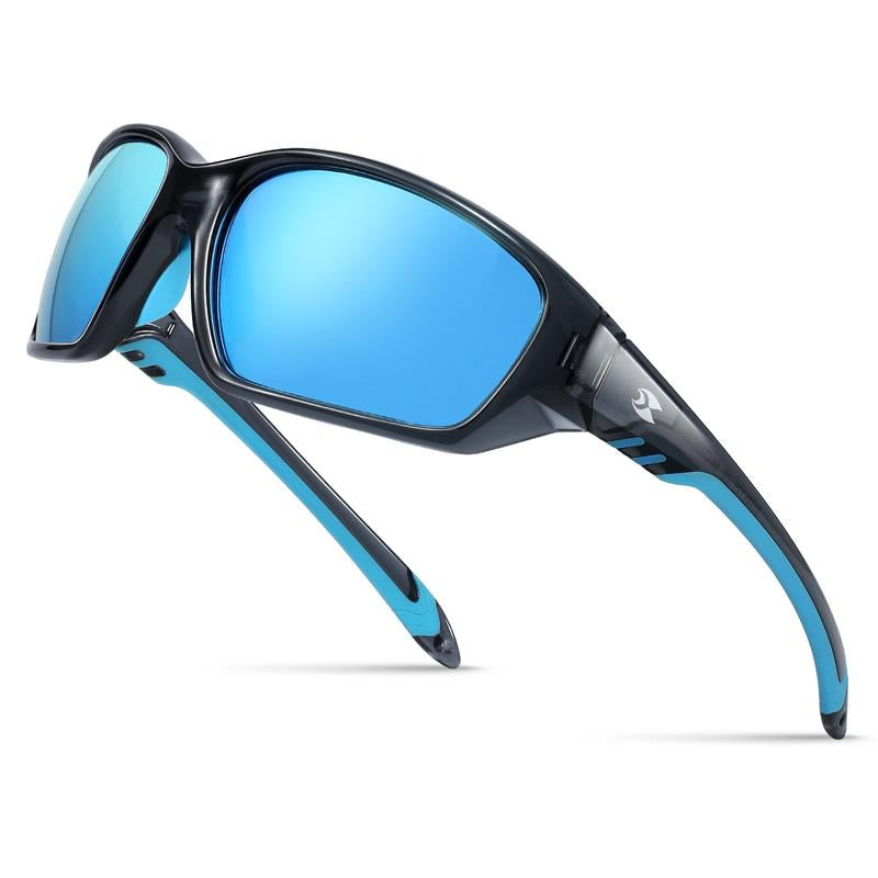 SUOSO Polarized Sports Sunglasses for Men and Women – UV400 Protection Wrap-Around Goggles for Fishing, Driving, and Cycling – Lightweight TR90 Frame