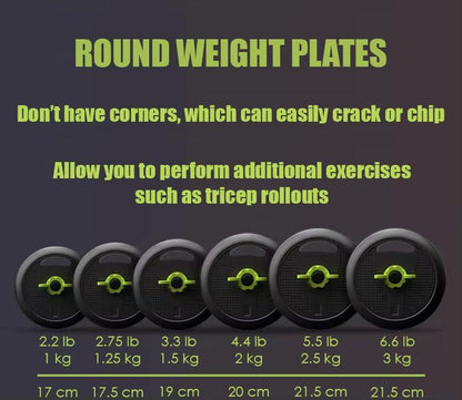 Emza Fitness Adjustable Dumbbells, Barbell, Kettlebell, and Push-Up Stand with Upgraded Ab Wheel - Available in 22Lb, 33Lb, 44Lb, 66Lb, and 88Lb (10Kg to 40Kg) - Versatile Home Gym Equipment for Men and Women