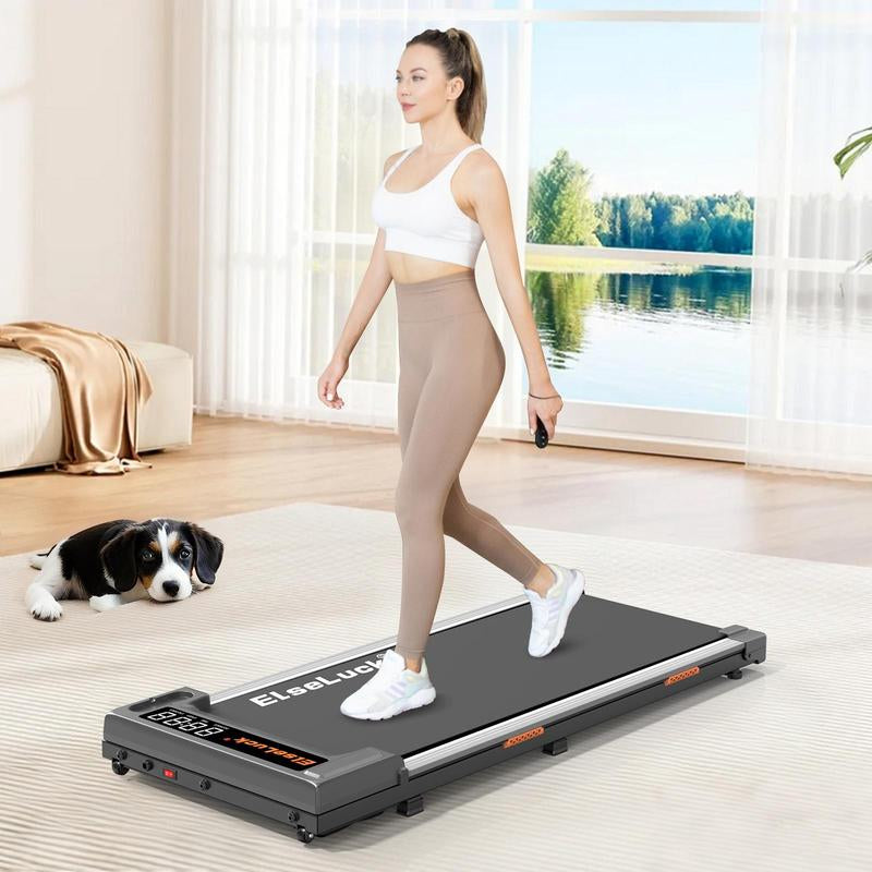 [2 in 1]YAGUD Walking Pad Treadmill with Manual Incline, LED Display, Remote Control, 265LBS Capacity – under Desk Treadmill for Home