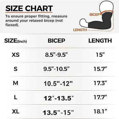 COOLOMG Compression Arm Sleeve with Elbow Pad for Kids and Adults - Breathable Sports Gear, Quick Dry, Durable, Cushion for Muscle Relief