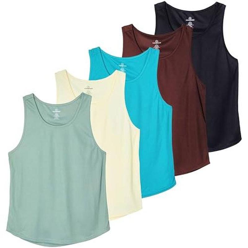 Real Essentials 5 Pack: Men'S Mesh Y-Back Muscle Tank Top - Gym Workout & Bodybuilding Fitness (Available in Big & Tall)