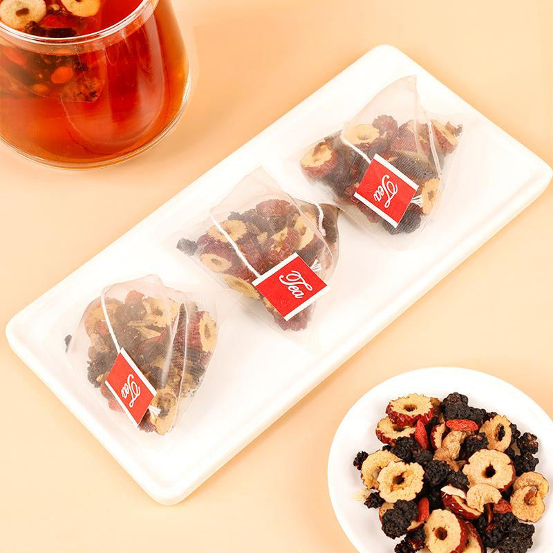 Rencha Formula - Six-Ingredient Ginseng Tea, Combined with Fragrant Tea, a Herbal Health Drink Beverage Natural