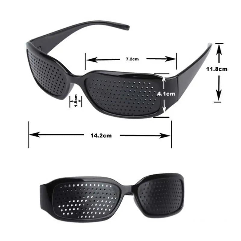 Anti-Myopia Astigmatism Glasses with Holes Vision Correction Fatigue Pinhole Glasses for Men Women Eyesight Improvement Natural