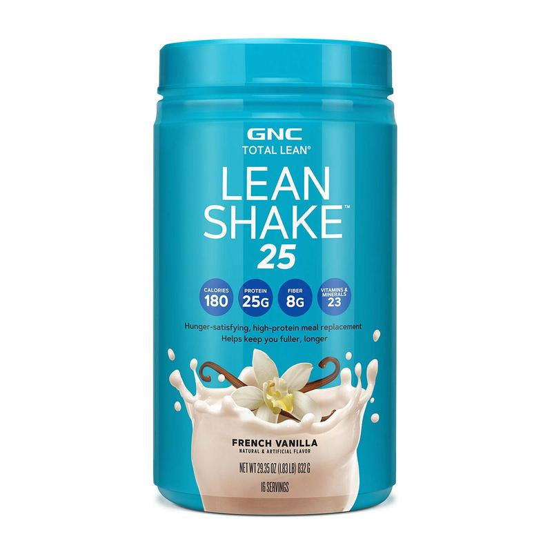 GNC Total Lean Shake 25 Protein Powder, French Vanilla, 16 Servings