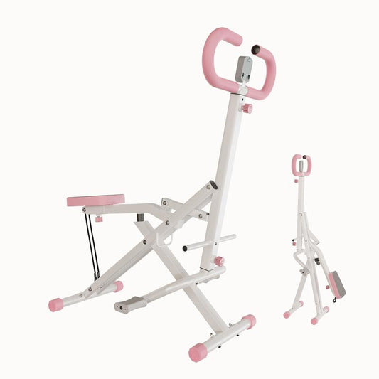 Squat Machine Glutes Workout Adjustable Resistance Foldable Rowing Machine Leg Exercise Machine with 250LBS Weight Capacity for Butt Thighs Ab Back Leg Press Hip Thrust Core Training and Full Body Fitness Home Exercise Equipment Outdoorfun