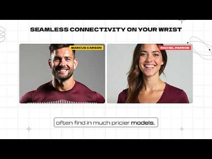 Smartwatch with Bluetooth calling – heart rate, sports, message alerts for Android & iOS